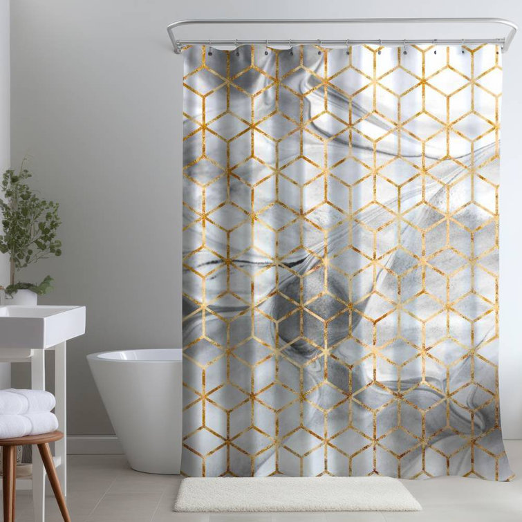 Begin Edition International Inc. Geometric Shower Curtain Wayfair